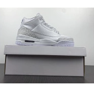 429487-111 'Triple Jordan PS White' Air Retro 3 0808